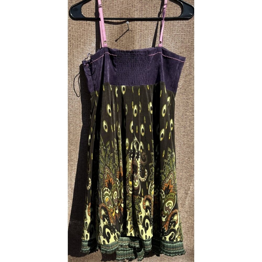 Anthropologie Hazel Sheer Lace Tunic W/Cutwork & Embroidered Embellishments Sz S